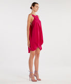 Angelos Bratis | Fuchsia silk Oceanis dress