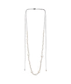 Antonia Karra | Left Bank pearl necklace - black cord