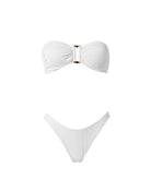 Stefania Frangista | White curly Melita bikini