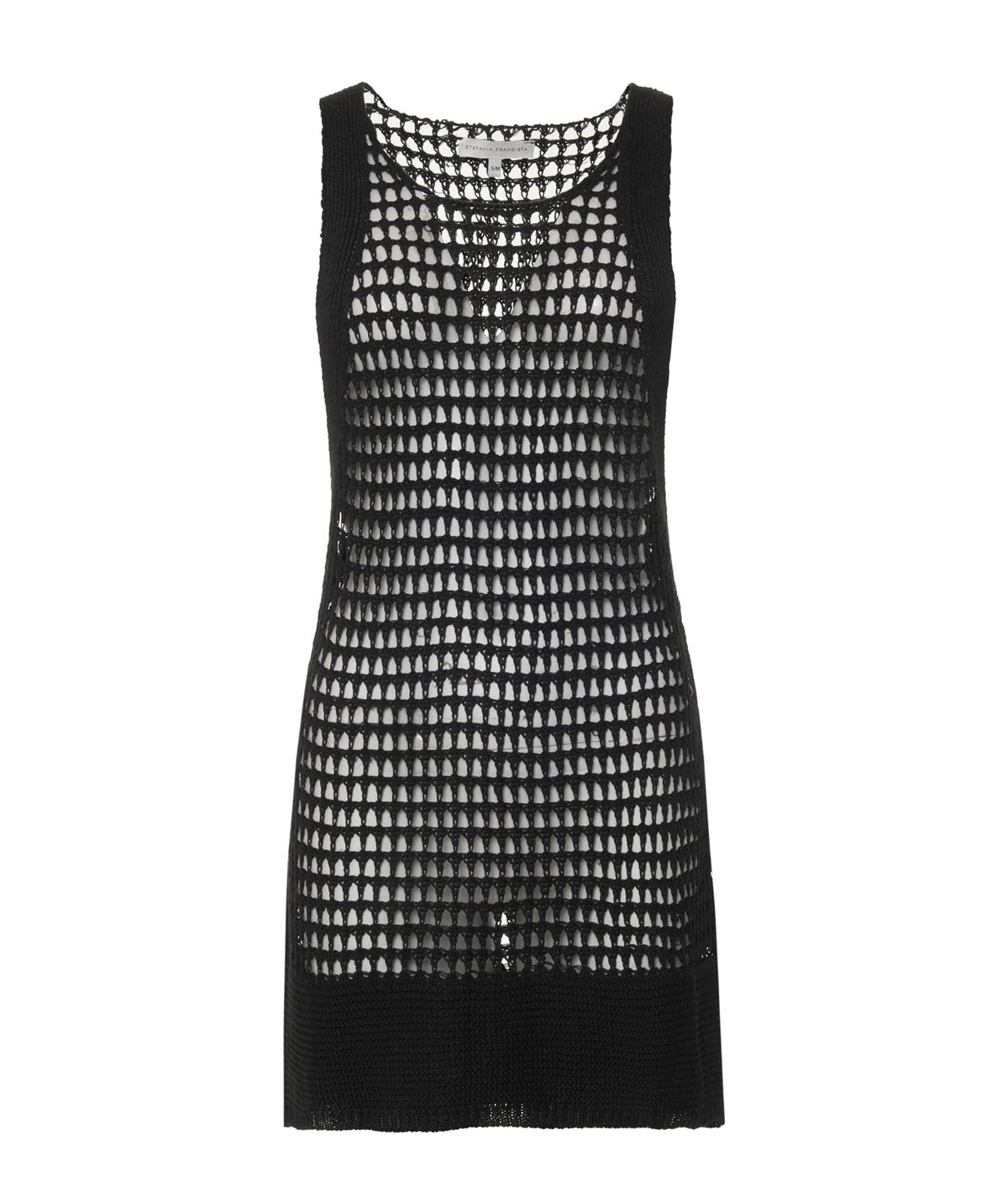 Stefania Frangista | Black crochet Joanna short dress