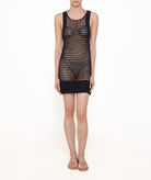 Stefania Frangista | Black crochet Joanna short dress