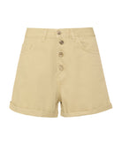 Stefania Frangista | Beige denim Dylan shorts