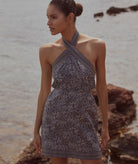 Holyday | Black white Dandellion print Lennie dress