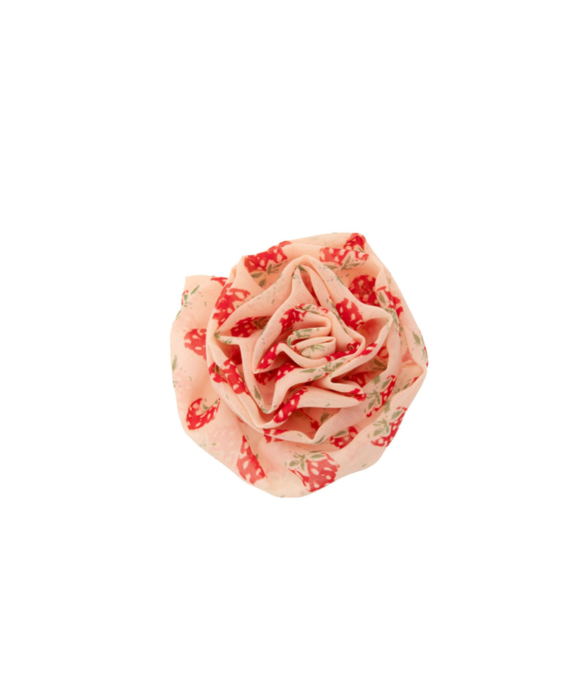 Vassia Kostara | Beige red Strawberry flower brooch