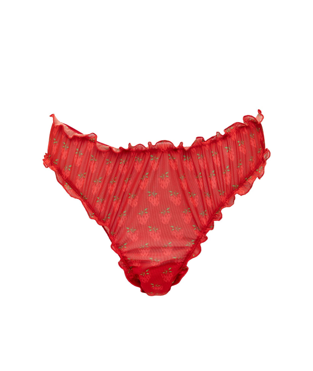 Vassia Kostara | Red printed Ziselle lingerie bottom