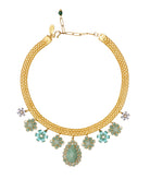 Katerina Psoma | Green gold plated Domna necklace