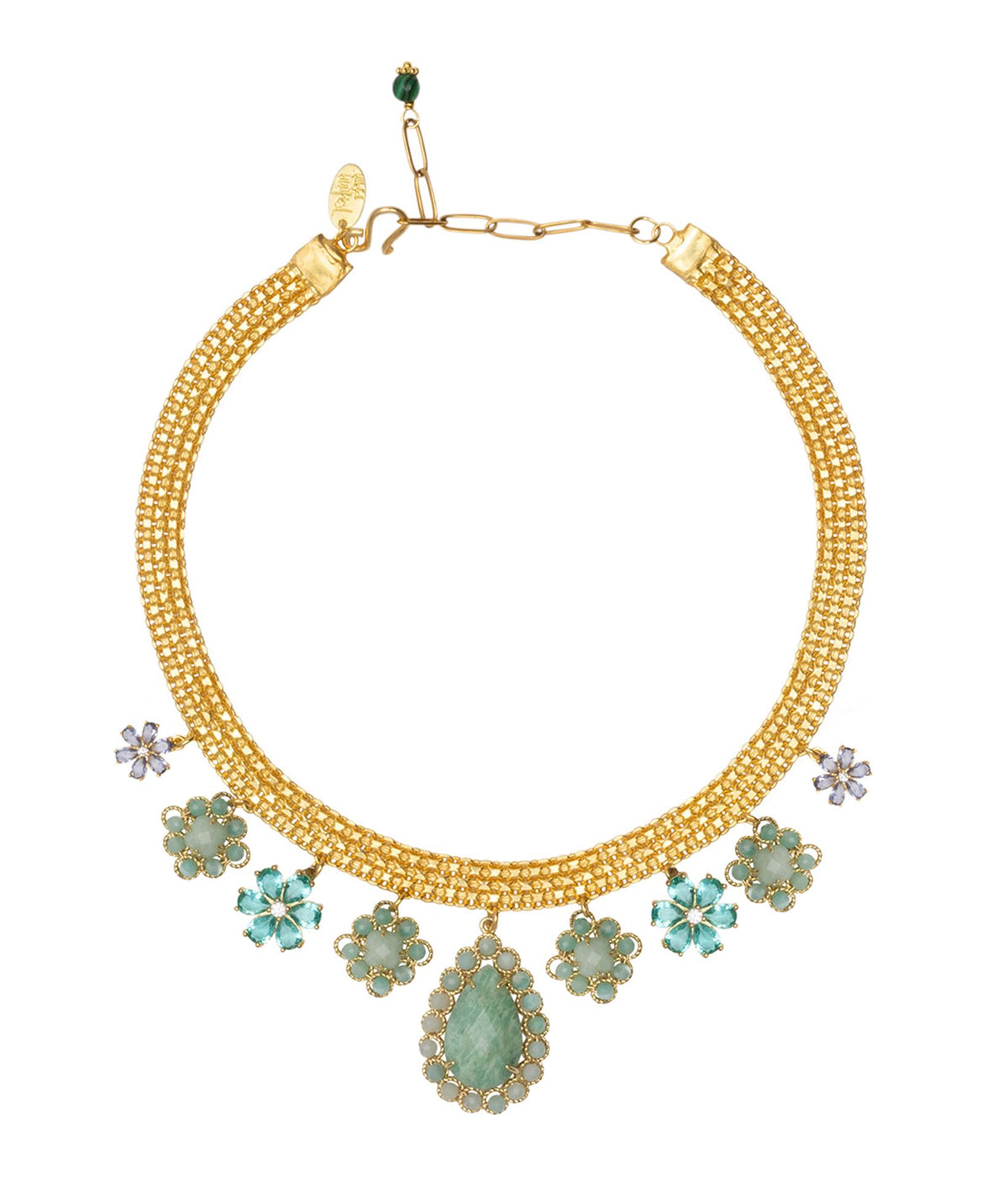 Katerina Psoma | Green gold plated Domna necklace