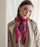 Zografos | Magenta silk Rhodes scarf
