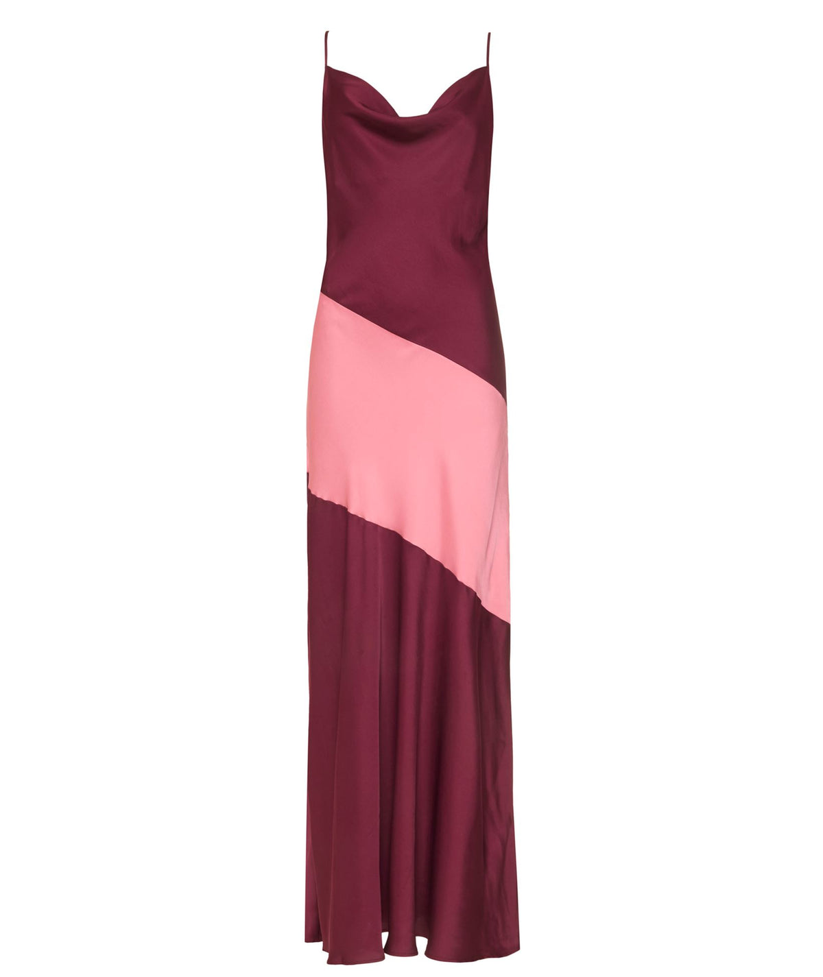 Kourbela | Bordeaux pink Other Wordly slip dress