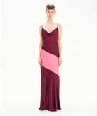 Kourbela | Bordeaux pink Other Wordly slip dress