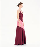 Kourbela | Bordeaux pink Other Wordly slip dress