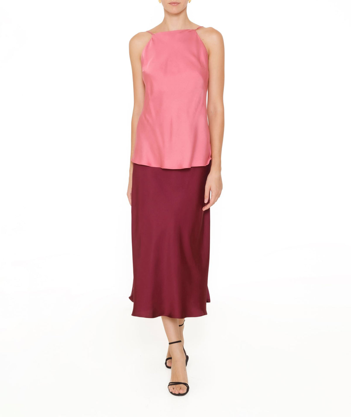 Kourbela | Pink flamingo Burst of Colour top