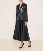 Maison Zoulias | Black rasmir crystal embellished Bacall jacket