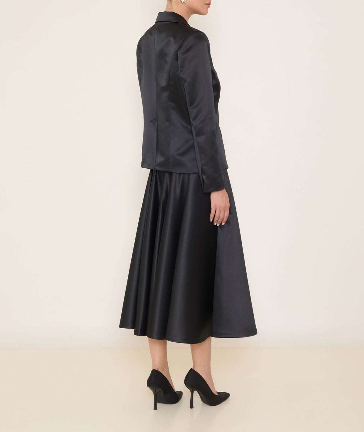 Maison Zoulias | Black rasmir crystal embellished Bacall jacket