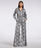 The Artians | Black white Maze printed Anemone shirt