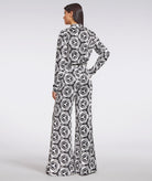 The Artians | Black white Maze printed Anemone shirt