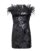 Mallory The Label | Black embellished Anais mini dress