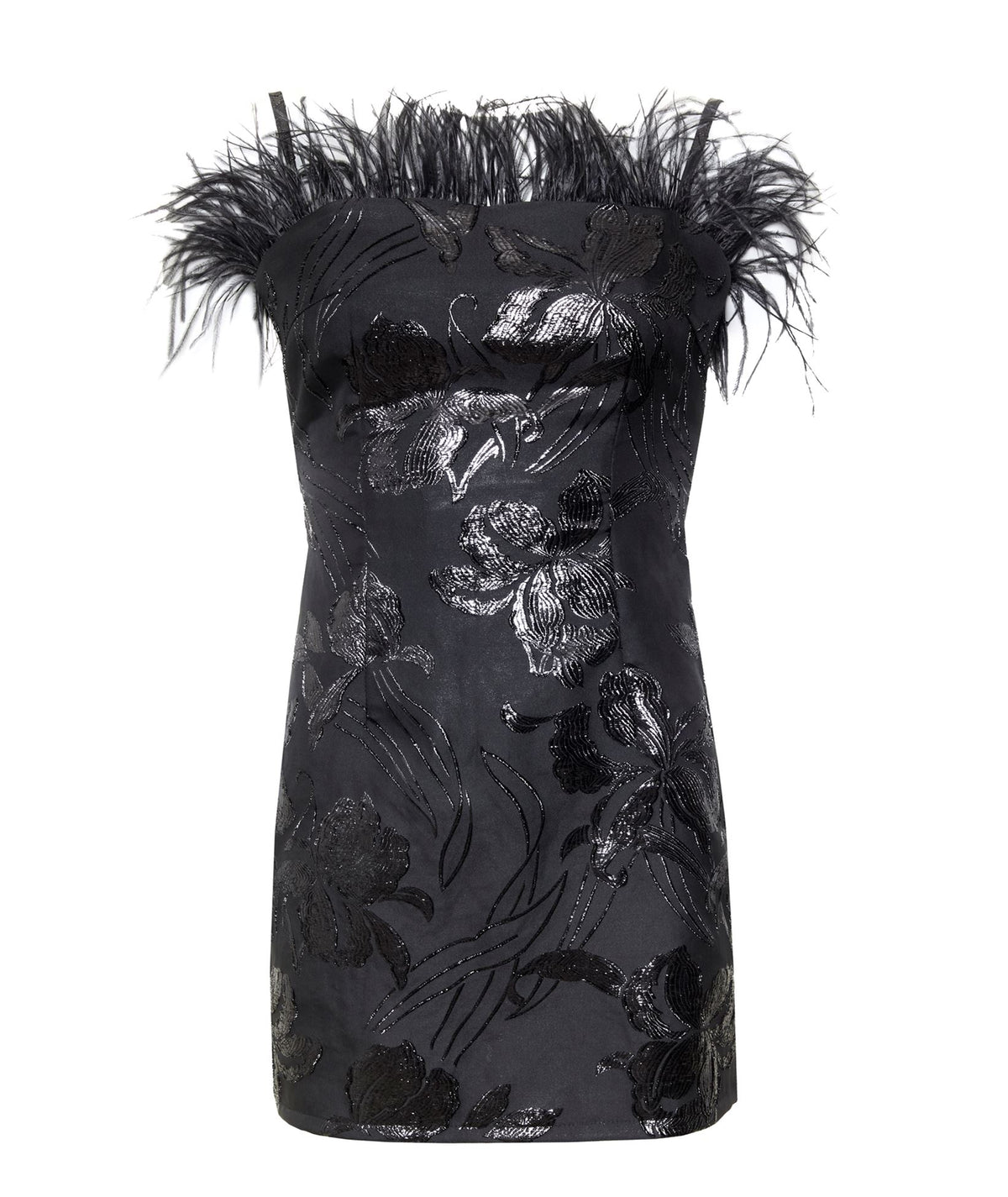 Mallory The Label | Black embellished Anais mini dress
