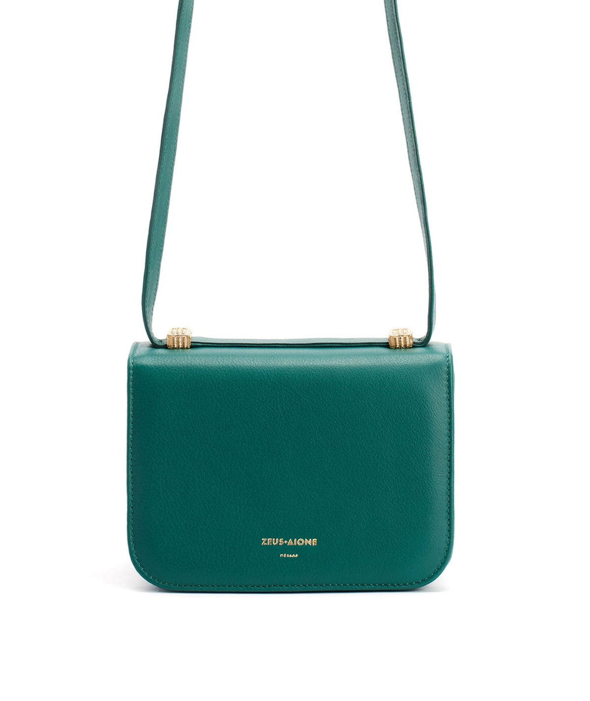 Zeus+Dione | Forest green leather Filareti shoulder bag