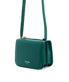 Zeus+Dione | Forest green leather Filareti shoulder bag