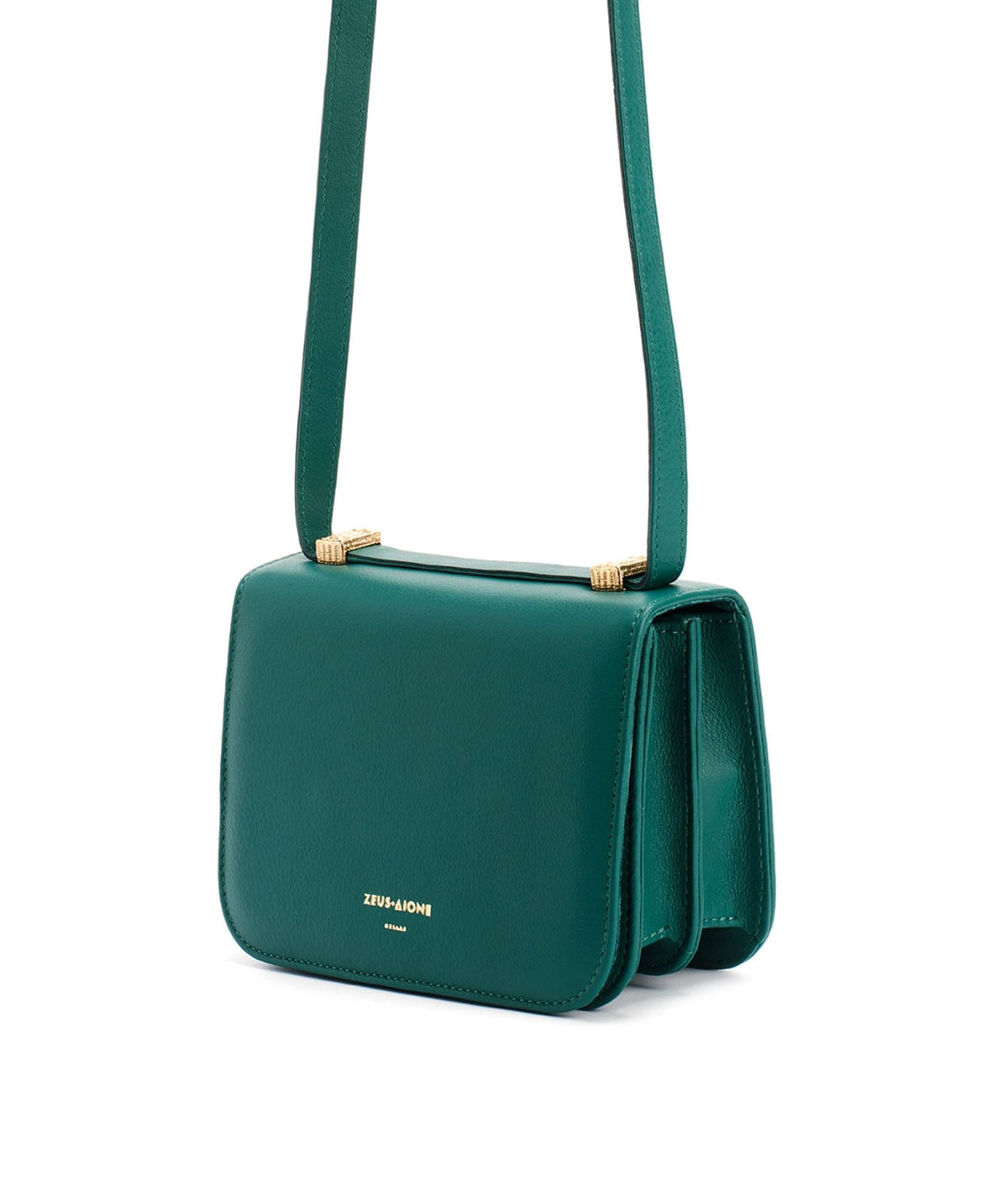 Zeus+Dione | Forest green leather Filareti shoulder bag