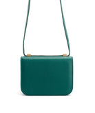 Zeus+Dione | Forest green leather Filareti shoulder bag