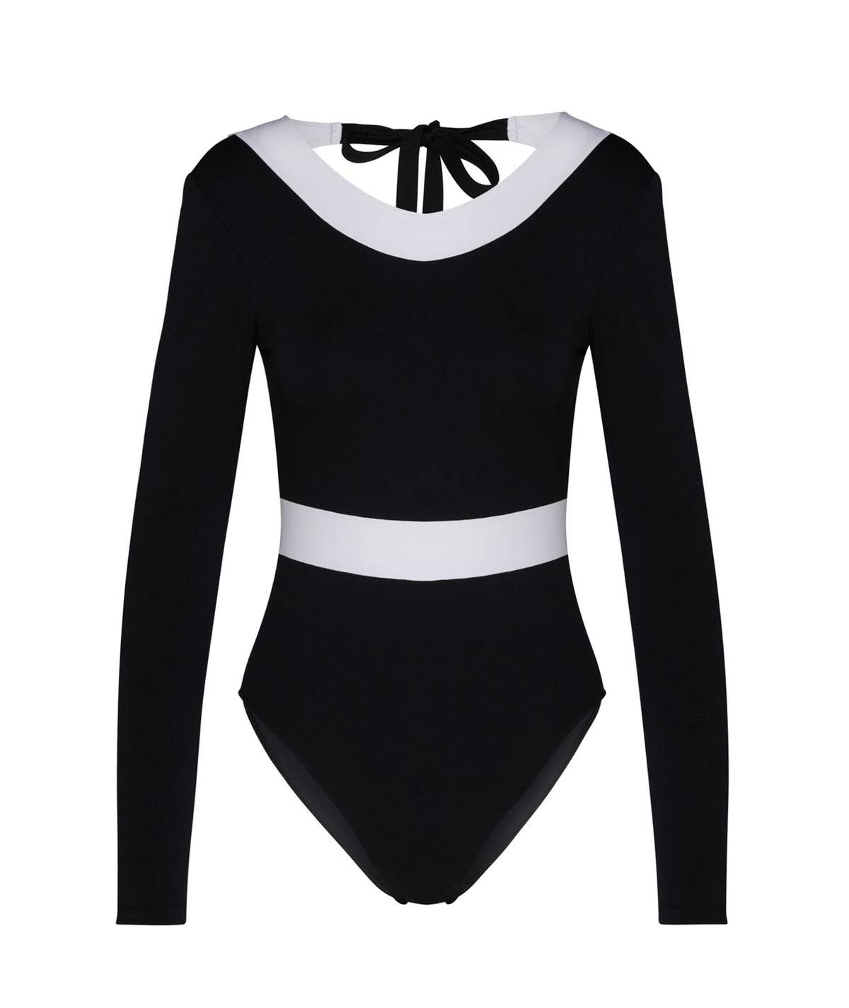 Kiohne | Black white longsleeve Body swimsuit