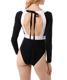 Kiohne | Black white longsleeve Body swimsuit