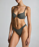 Stefania Frangista | Khaki curly Dakota bikini
