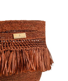 Barefoot Contessa | Cinnamon raffia fringes Avisa bag