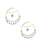 Antonia Karra | Ftou Sou gold-plated silver earrings - turquoise