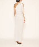 Sadh | White jersey one shoulde cut out Adya maxi dress