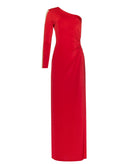 Sadh | Red jersey one shoulder cut out Adya maxi dress