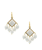 Antonia Karra | Thetis pebble earrings - white