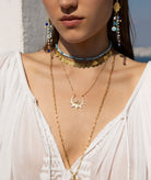 Antonia Karra | Sol Gold-plated Silver Zircon Chain Necklace
