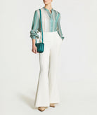 Maison Zoulias | Ivory crepe Ros pants