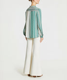 Maison Zoulias | Ivory crepe Ros pants