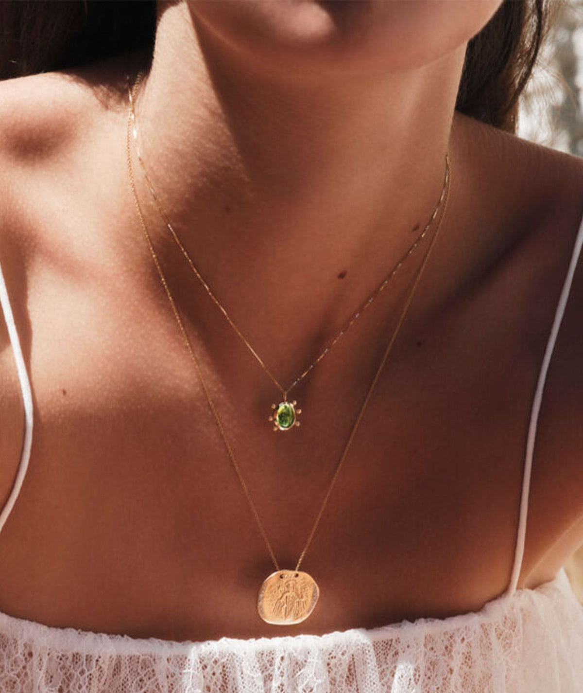 Danai Giannelli | Constantinato Necklace -  Gold, White Diamonds