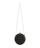 Zeus+Dione | Black leather Tara Sky clutch bag