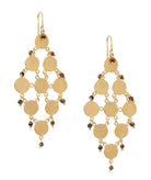 Antonia Karra | Pocahontas gold-plated silver earrings - eye of the tiger