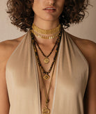 Antonia Karra | Desert Sun gold-plated silver necklace - eye of the tiger