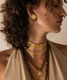 Antonia Karra | Desert Sun gold-plated silver necklace - eye of the tiger