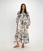Pearl & Caviar | Multicolor printed broderie cotton Fiskardo dress