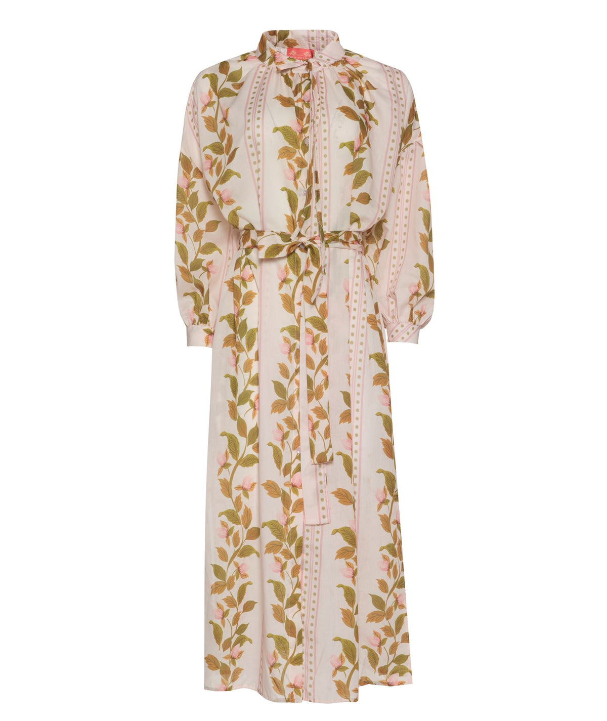 Cristina Beautiful Life | Light pink printed Adin midi shirt dress