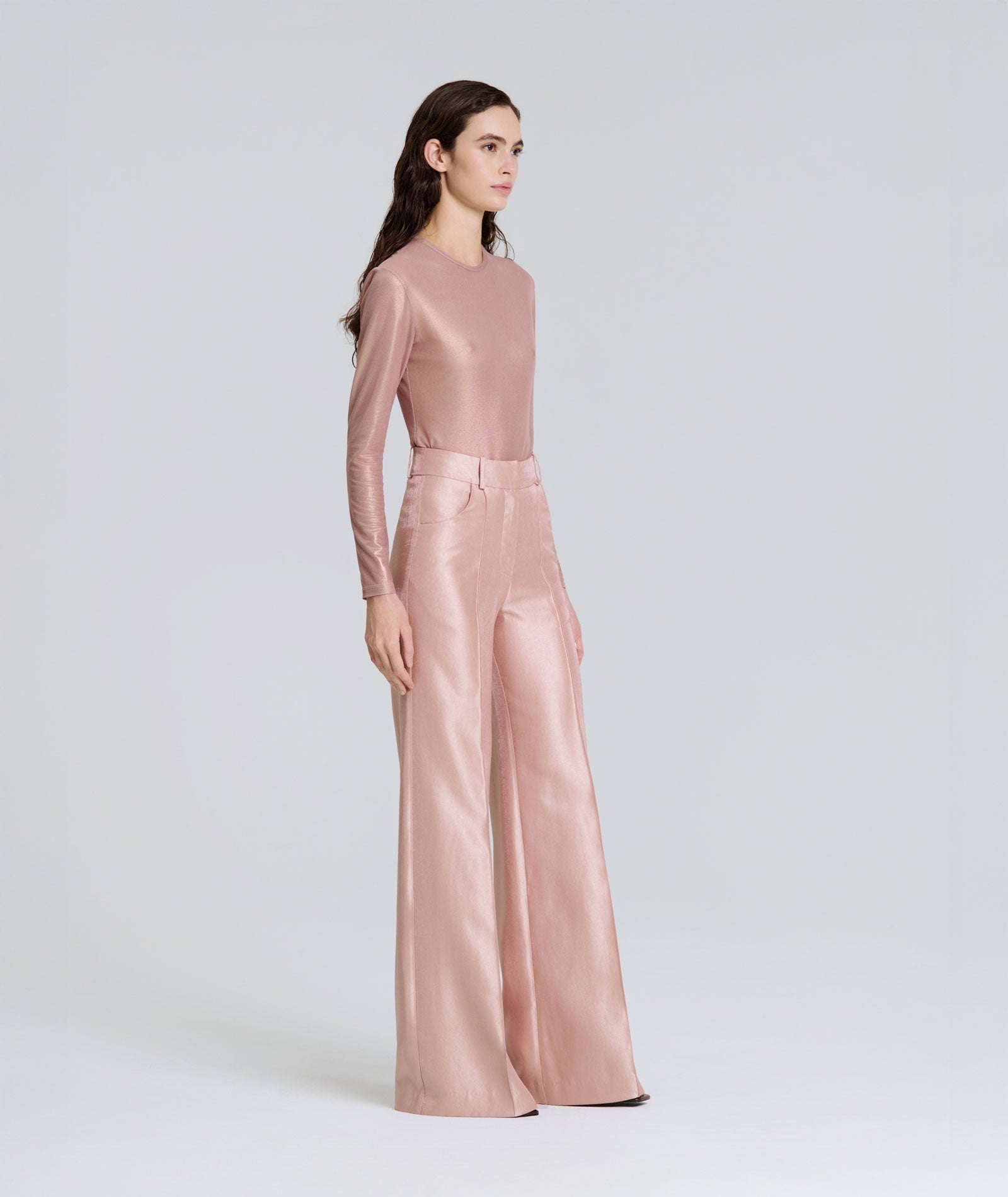 Stelios Koudounaris | Beige high-waisted flared pants
