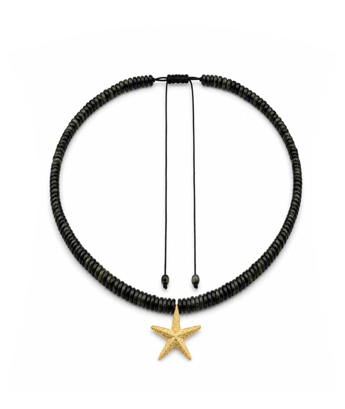 Antonia Karra | Shore gold-plated silver necklace -  jasper stones