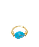 Antonia Karra | Sea Dream Xl gold-plated silver ring - jasper stone