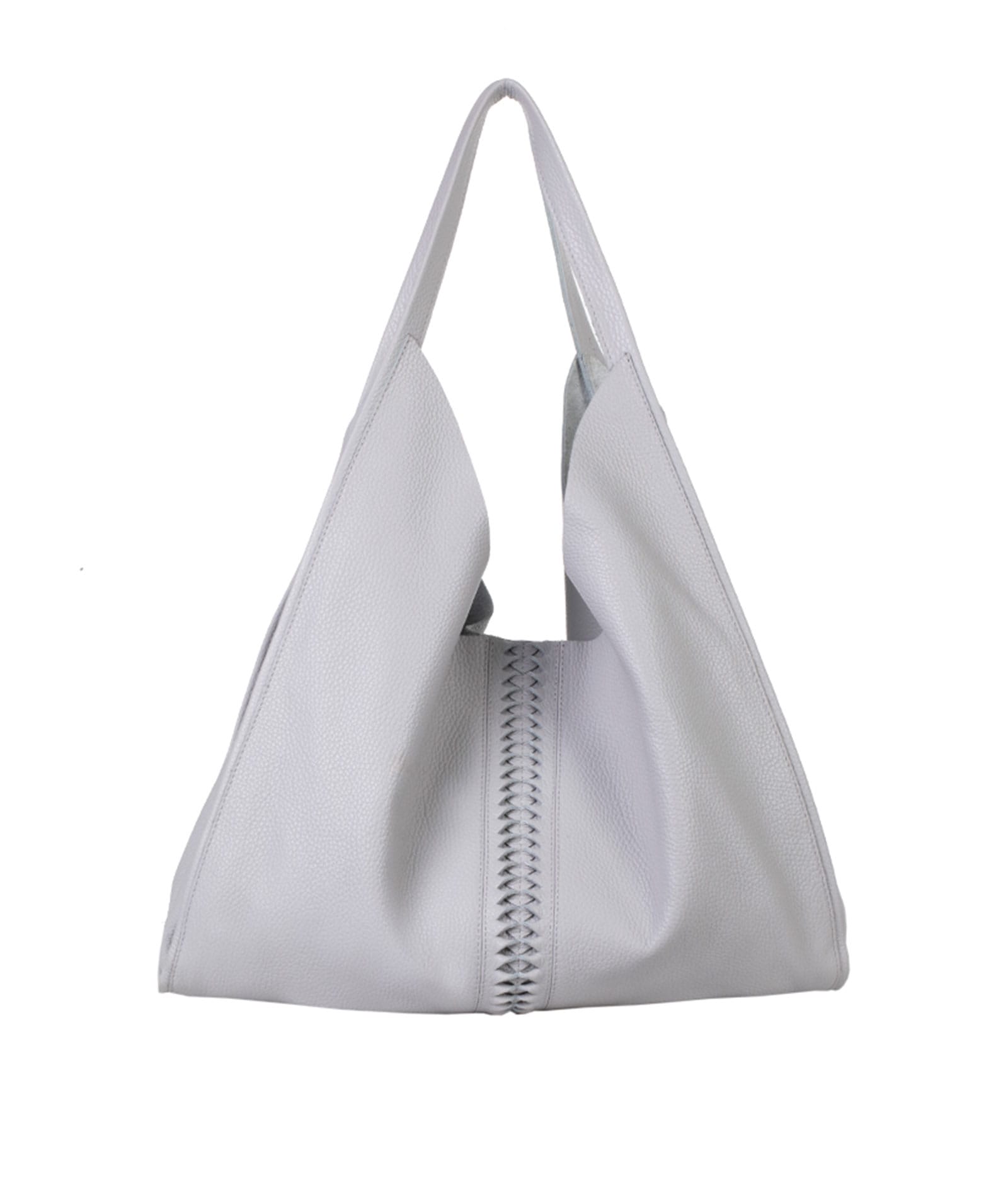 Park House | Cloud grey leather Italian Job shoulder bag Park House