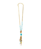 Katerina Psoma | Amphitrite gold-plated long necklace - turquoise