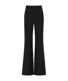 Costarellos | Black crepe wide-leg Maree pants